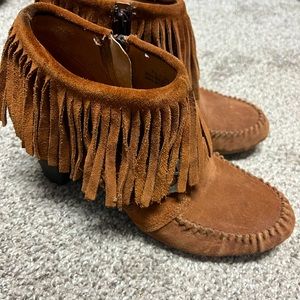 Born moccasin booties. Size 7.5.